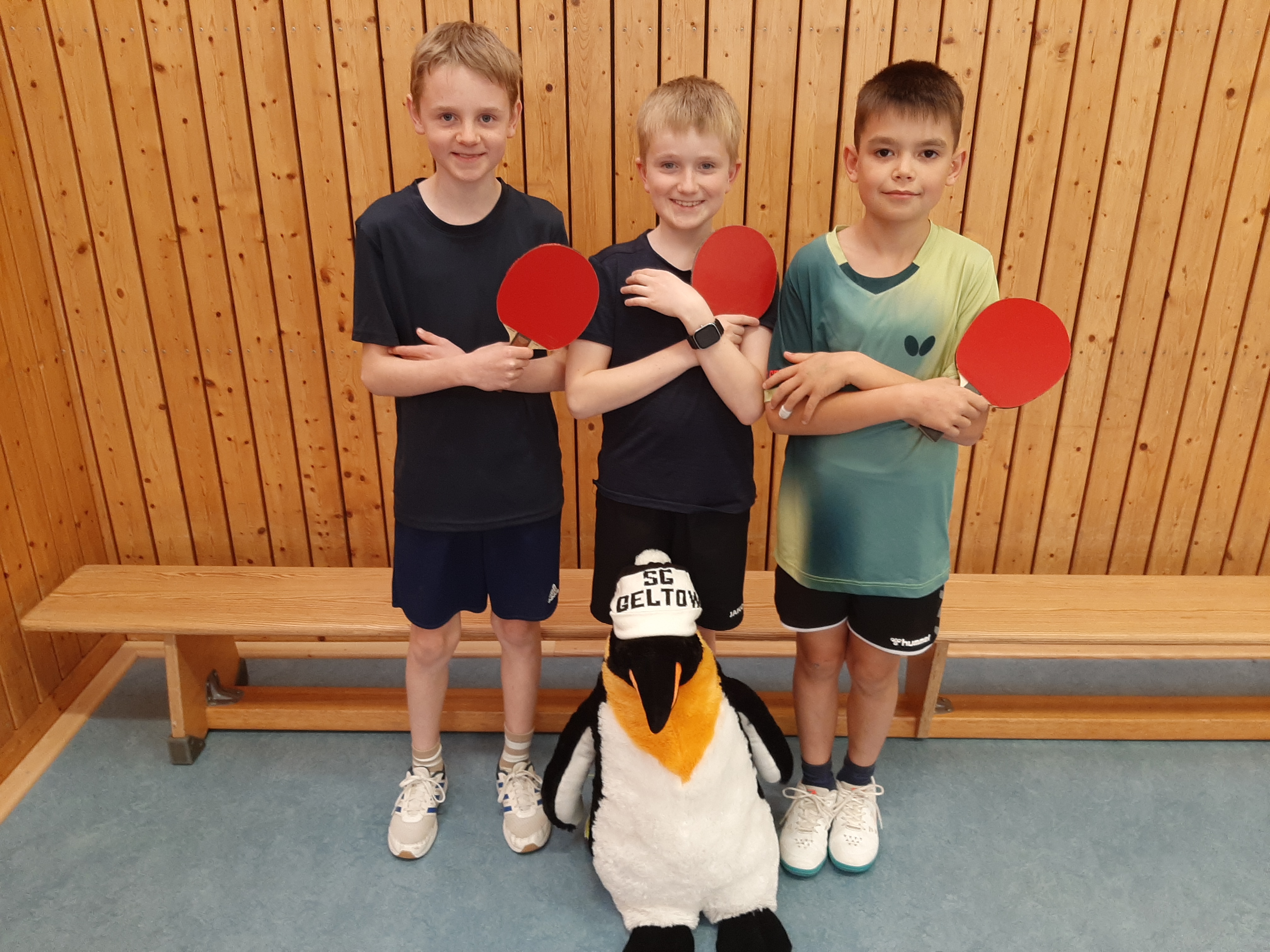 v.l.n.r. Jakob, Janne, Charles